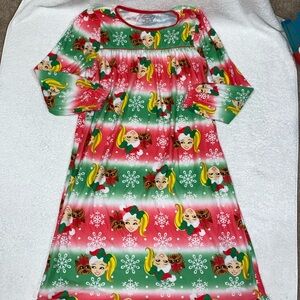 5/$20 Jojo Siwa Christmas snowflake Yorkie dog nightgown nightie girls large